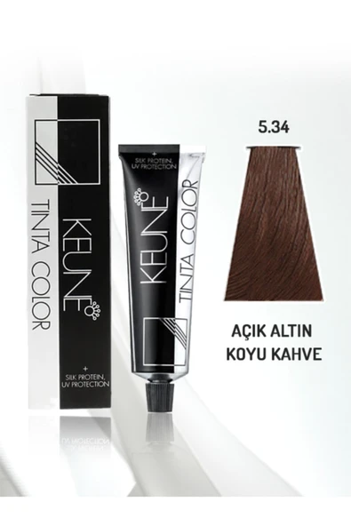 KEUNE Tinta Color Saç Boyası 60 ml No - 5.34 Açık Dore Bakır Kahve ürün görseli 1