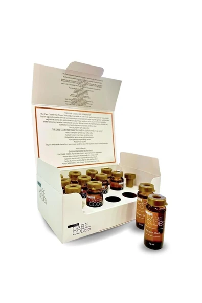 THE CARE CODES Yoğun Parlaklık ve Bakım İçin Power Shot Saç Bakım Kürü 12X15 ml - Resim 6