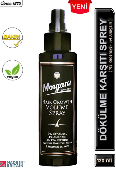 MORGAN'S POMADE Hair Growth Volume Spray - Dökülme Karşıtı Yenileyici Sprey 120 ml ürün görseli 1
