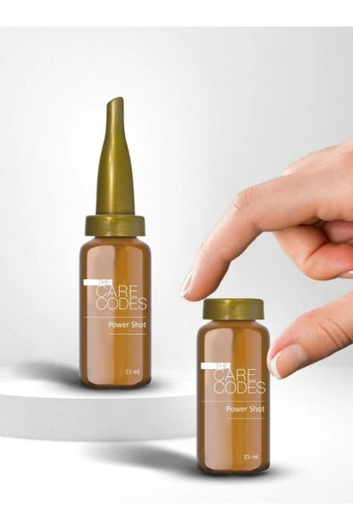 THE CARE CODES Yoğun Parlaklık ve Bakım İçin Power Shot Saç Bakım Kürü 12X15 ml - Resim 5