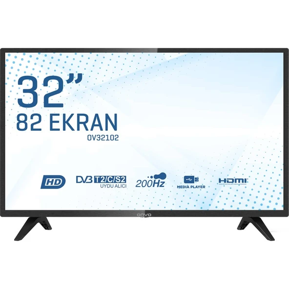 Onvo  OV32102 32" 81 Ekran Uydu Alıcılı HD Ready LED TV ürün görseli