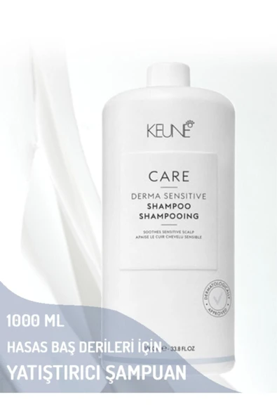 KEUNE Derma Sensitive Tahriş Olmuş Hassas Baş Derileri İçin Yatıştırıcı Şampuan 1000 ml ürün görseli 1