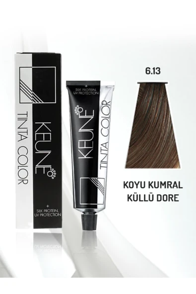 KEUNE Tinta Color Saç Boyası 60 ml No - 6.13 UC Koyu Kumral Küllü Dore ürün görseli 1