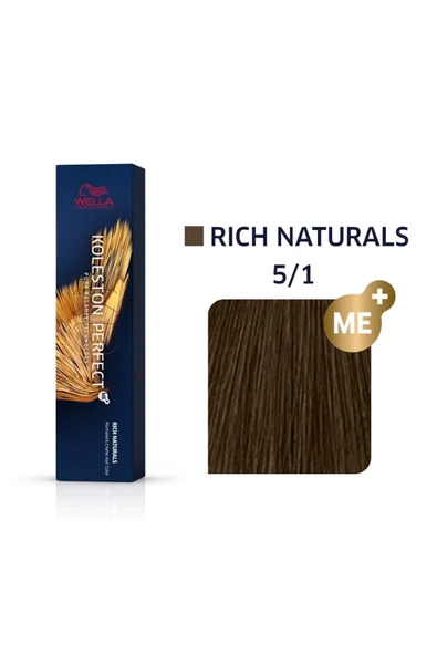WELLA Koleston Perfect Me 5/1 Rich Naturals Kalıcı Saç Boyası 60 ml ürün görseli 1