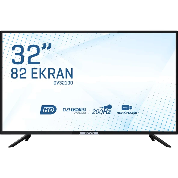 Onvo  OV32100 32" 81 Ekran Uydu Alıcılı HD Ready LED TV ürün görseli