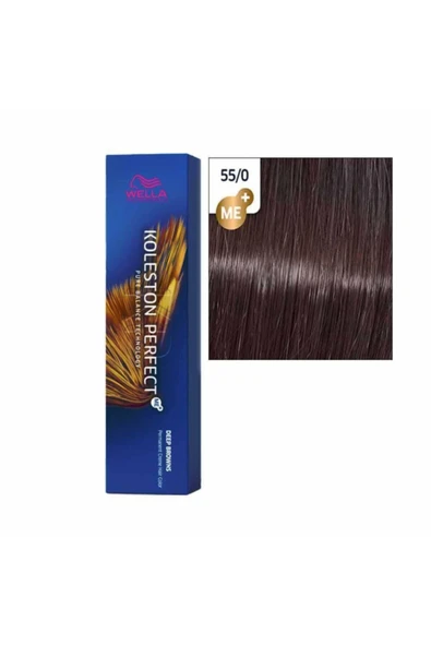 WELLA Koleston Perfect Me Tüp Saç Boyası 55/0 Açık Yoğun Kahve 60 ml ürün görseli 1