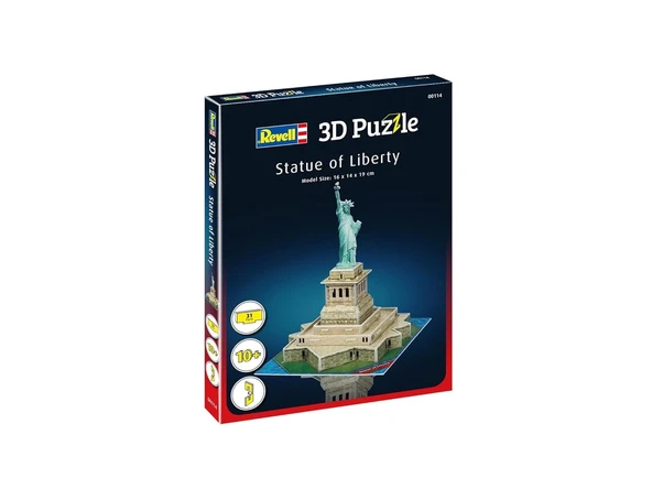 Revell 3D Puzzle Özgürlük Heykeli - Resim 4