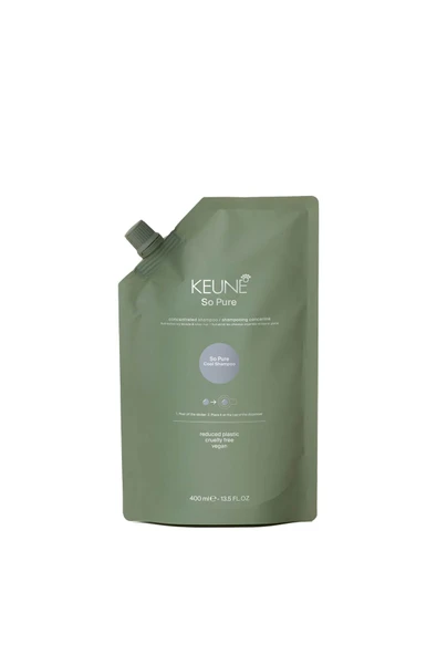 KEUNE So Pure Cool Sarı Gri Saçlar İçin Gümüş Şampuan Refill 400 ml ürün görseli 1