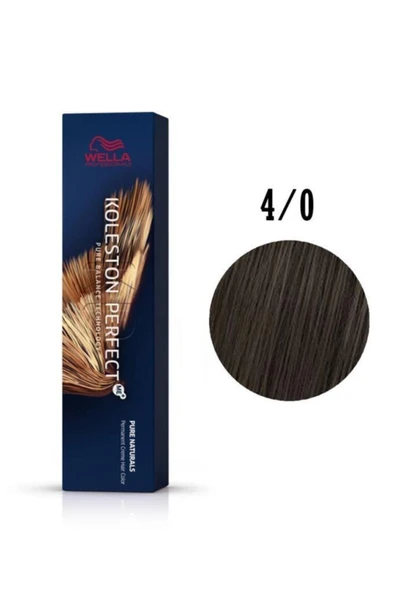 WELLA Koleston Perfect 4/0 Orta Kahve Sıcak - 1