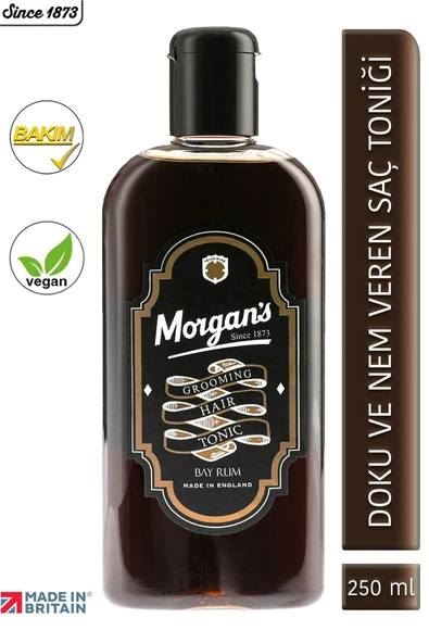 MORGAN'S POMADE Morgan's Bay Rum Grooming Hair Tonic - Canlandırıcı Saç Bakım Toniği 250 ml ürün görseli 1