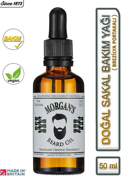 MORGAN'S POMADE Morgan's Beard Oil - Brezilya Portakal Özlü Sakal Yağı 50ml ürün görseli 1