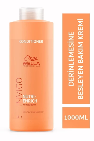 WELLA PROFESSIONALS Invigo Nutri-enrich Besleyici Saç Bakım Kremi 1000 ml ürün görseli 1