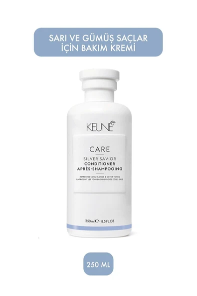 KEUNE Care Silver Savıor Condıitioner 250 ml Sarı, Gümüş, Beyaz Saçlar Için Mor Saç Kremi ürün görseli 1