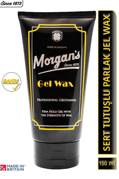 MORGAN'S POMADE Morgan's Gel Wax Firm Hold Gel - Güçlü Tutuşlu Uzun Süreli Kalıcı Wax 150 ml