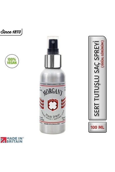 MORGAN'S POMADE Morgan's Strong Hold Spray - Güçlü Tutuşlu Doğal Görünümlü Saç Spreyi 100 ml - Resim 4
