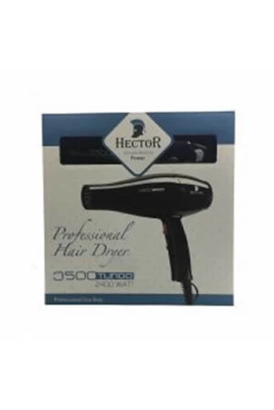 HECTOR Profesyonel Fön Makinesi 3500 Turbo 2400 Watt - Siyah - Resim 2