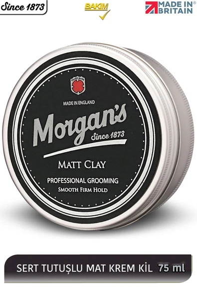 MORGAN'S POMADE Morgan's Matt Clay Smooth Firm Hold - Güçlü Tutuş Sağlayan Şekillendirici Kil 75 ml ürün görseli 1