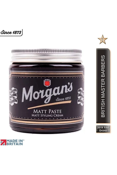 MORGAN'S POMADE Morgan's Matt Paste Styling Cream - Doğal Mat Bitiş Şekillendirici Krem 120 ml - Resim 2