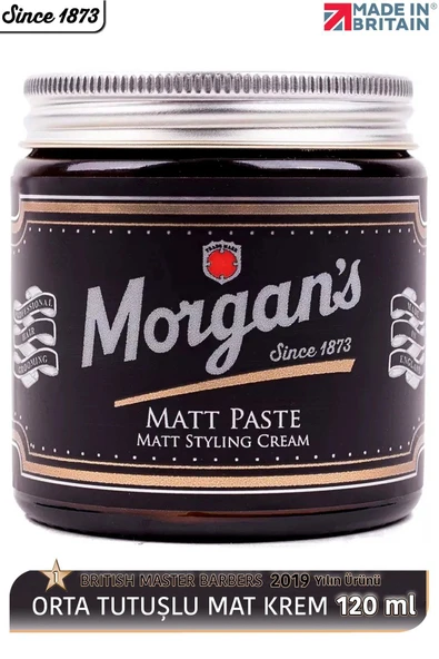 MORGAN'S POMADE Morgan's Matt Paste Styling Cream - Doğal Mat Bitiş Şekillendirici Krem 120 ml ürün görseli 1