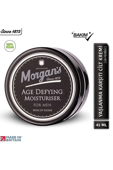MORGAN'S POMADE Morgan's Age Defying Moisturiser - Yaşlanma Karşıtı Nemlendirici Cilt Bakım Kremi 45 ml - Resim 4