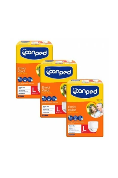 CANPED Emici Külot Hasta Bezi Büyük 3X30 Adet ürün görseli