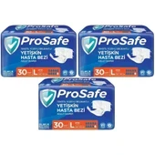 Prosafe Hasta Bezi Yetişkin Bel Bantlı Tekstil Yüzey L-Büyük Boy 90 Adet (3PK x 30) ürün görseli