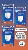 Prosafe Emici Külot Büyük Boy L 30'lu 3 Adet Hasta Bezi ürün görseli