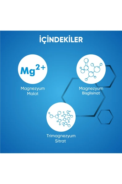 Magnezyum Malat, Sitrat Ve Bisglisinat - 200 Mg | 30 Tablet - 4