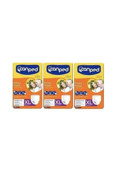CANPED Emici Külot Hasta Bezi Ekonomik Paket 3X30'Lu 90 Adet Extra Büyük Boy ürün görseli