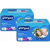 Canped Tekstil Yüzeyli Belbantlı Ekstra Büyük Boy XL 30'lu 2 Adet Hasta Bezi ürün görseli