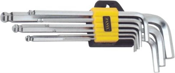 PANYI 9 PARÇA UZUN MERCİMEK BAŞ ALLEN ANAHTAR TAKIMI - Resim 2