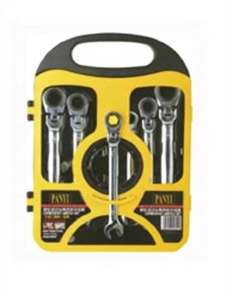 INDUSTRO 7 PARÇA CIRCIRLI MAFSALLI KOMBİNE ANAHTAR TAKIMI ürün görseli 1