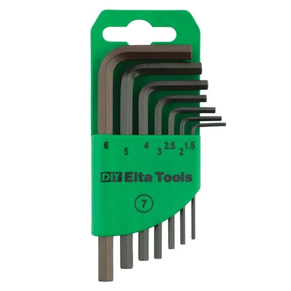 ELTA ALLEN ANAHTAR TAKIMI ALTI KÖŞE 7 PARÇA ürün görseli 1