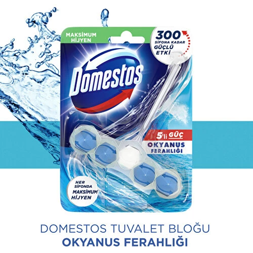 Domestos Wc Blok 5'Li Güç Okyonus 50 Gr 6859 - 3