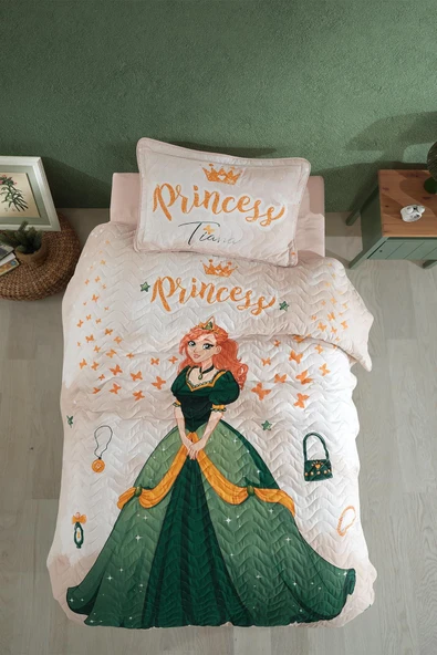 Clasy Ranforce Yatak Örtüsü Tek Kişilik Tiana Taş ürün görseli