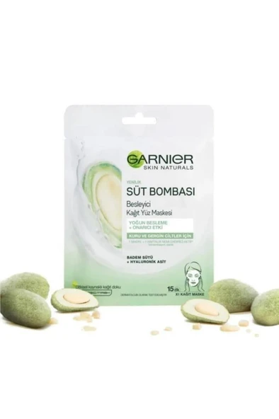 Garnier Süt Bombası Besleyici Badem Sütü Kağıt Yüz Maskesi- - 4