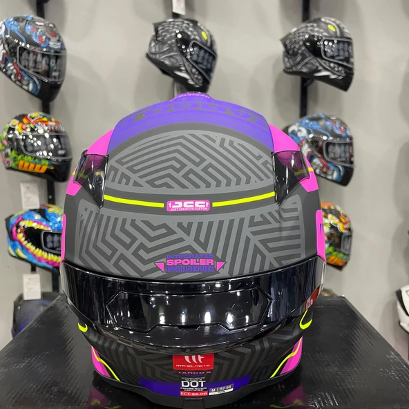 MT Targo S Brik C8 Mat Motosiklet Kaskı Full Face - 5
