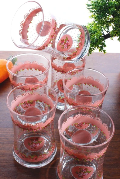 Pudra 6'lı Su Bardağı 480Cc MRC-PEM358