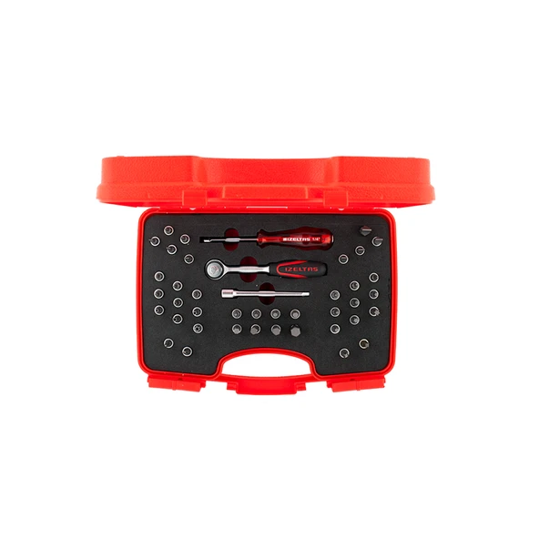 İZELTAŞ 1/4'' BİTS UÇLU LOKMA TAKIMI 42 PARÇA ürün görseli 1