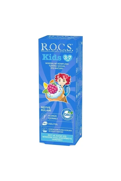 R.O.C.S. Meyve Külahı 3-7 Yaş 35 ml Florürsüz Çocuk Diş Macunu - 6