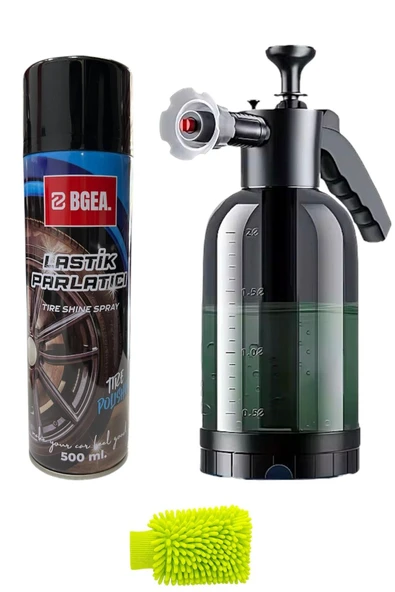 Maksimum Basınçlı Köpük Atan Pompa + Lastik Parlatıcı Sprey EL ŞÖNİL HEDİYELİ - 2
