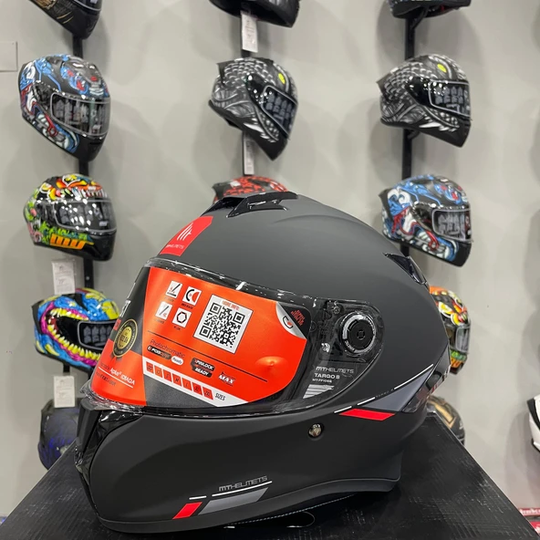 MT Helmets Targo S Solid A1 Mat Kask - 2