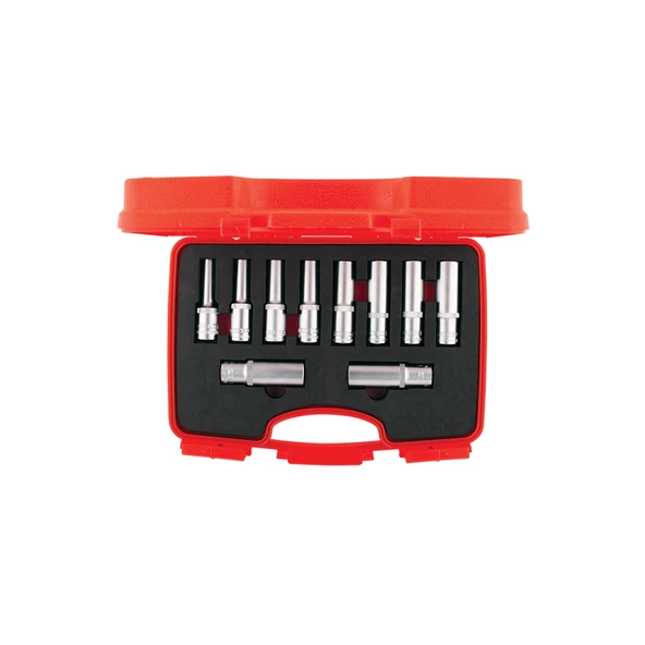 İZELTAŞ 1/2" ALTI KÖŞE DERİN LOKMA TAKIMI 10 PARÇA ürün görseli 1