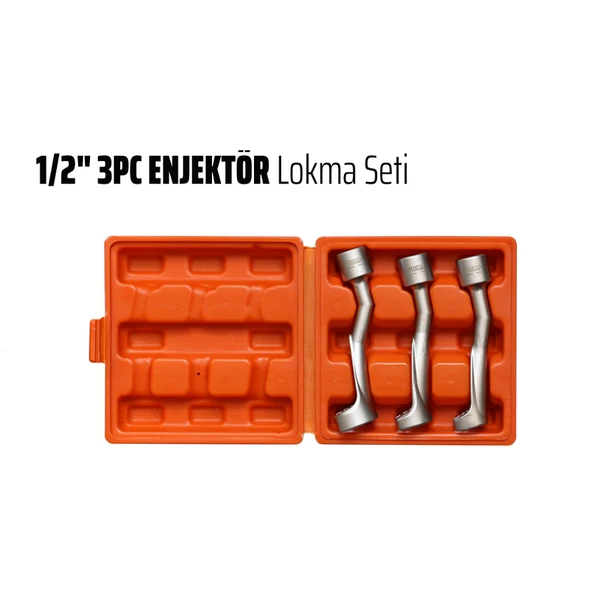 Ri̇co 1/2" 3 Adet Enjektör Lokma Seti ürün görseli 1