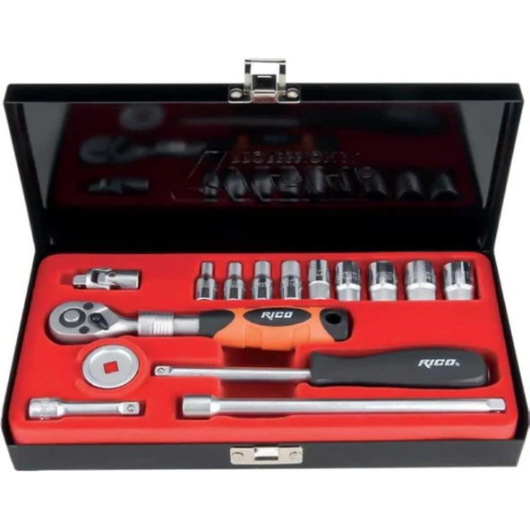 Ri̇co 16 Adet 1/4” Lokma Seti 4 - 13 Mm ürün görseli 1