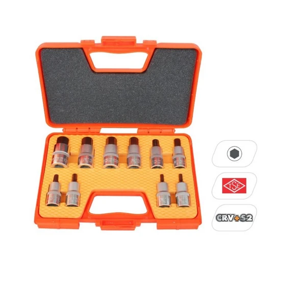 Ri̇co 10 Parça 1/2" Lokmalı Allen Bits Uç Seti ürün görseli 1