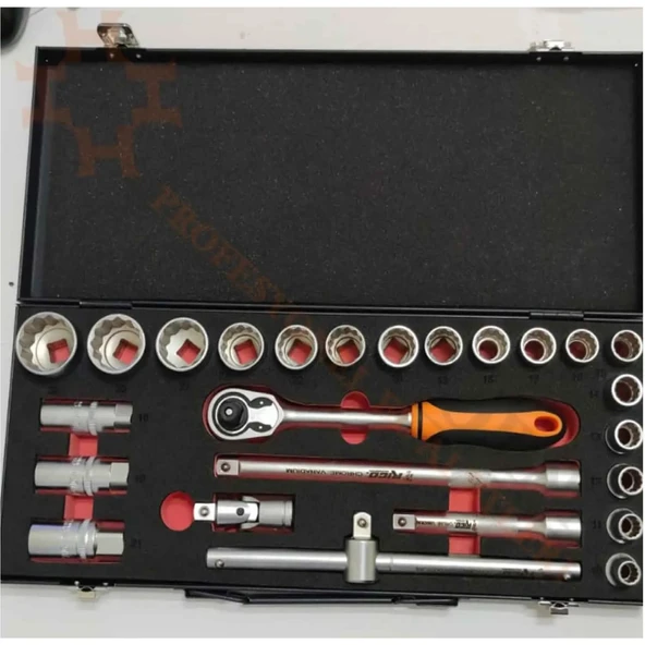 Ri̇co 25 Parça 1/2” 12 Köşe Lokma Seti ürün görseli 1