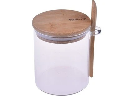 Bambum B1232 Lolla Kaşıklı Cam Saklama Kabı 10 cm