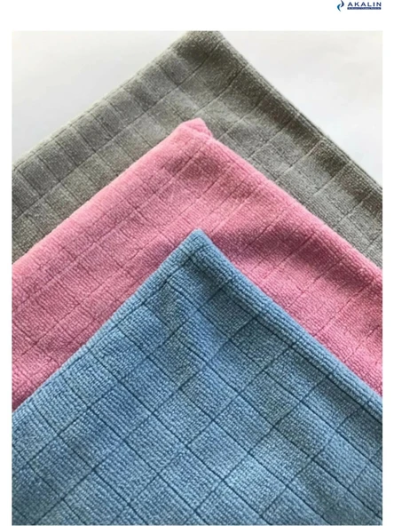 3'lü Renkli Profosyonel Mutfak Bezi 40x40 cm Koku Yapmaz Leke Tutmaz Bez
