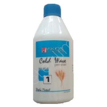 Akos Cold Wave Doğal Saçlar İçin Perma İlacı No:1 500 ml - 1